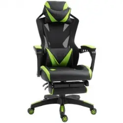 Vinsetto - Silla Gaming ergonómica verde-negro