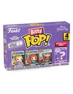 Set de 4 figuras Funko Bitty Princesas Disney Rapunzel + Moana + Merida + Princesa aleatoria