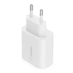 Cargador de pared Belkin BoostCharge USB-C PD 3.0 PPS de 25 W Blanco