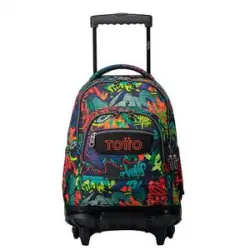 Totto - Mochila escolar con ruedas graffiti Renglones