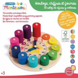 Montessori - Reloj Madera