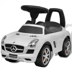 Coche Correpasillos Para Niños Mercedes Benz Blanco Vidaxl