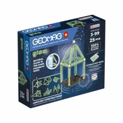 Geomag Glow Recycled 25 Piezas Juegos de Construcción, +3 años