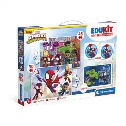 Clementoni - Puzzle Edukit 4 en 1 - Spidey Clementoni.