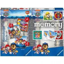 Ravensburger - Patrulla Canina - Multipack Puzzle y Memory Patrulla Canina ㅤ