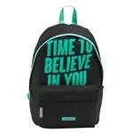 Mr Wonderful Mochila Time to believe in you negro-menta