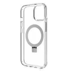 Funda Muvit Recycletek MagSafe + Soporte Transparente para iPhone 15