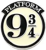 Pin Harry Potter Plataforma 9 3/4