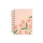 Cuaderno Mini Charuca Puntos Tulipanes rosas