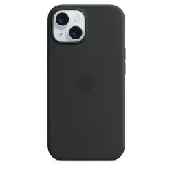 Funda de silicona Apple Negro para iPhone 15