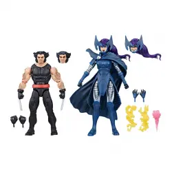 Hasbro - Pack 2 Figuras 15 cm Lobezno y Mariposa Mental Marvel Legends Series Hasbro.