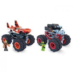 Mega Construx Monster Trucks Tiger Shark Coche De  De Bloques De Construcción, Incluye Figura, Para Niños +5 Años (mattel Gvm26)