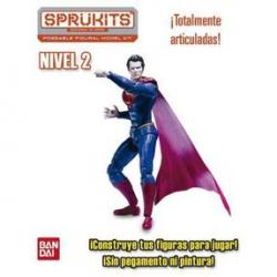 Bandai Superman Man Of Steel Nivel2 Sprukits 204 Gr