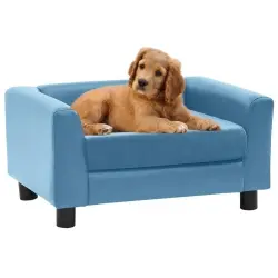 Vidaxl sofá rectangular turquesa para perros