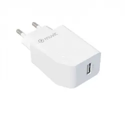 Adaptador Muvit for change  USB-A 12W Blanco