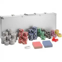 Conjunto De Poker - Plata, 500 Fichas