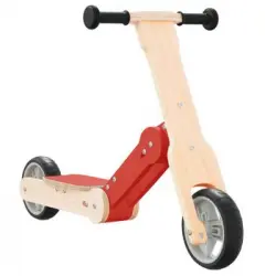 Patinete De Niños 2 En 1 Rojo Vidaxl