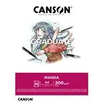 Bloc de dibujo Canson A4 Graduate Manga Liso 200g