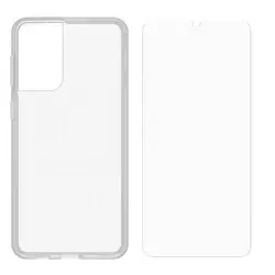 Funda Otterbox React Transparente + Protector de pantalla para Galaxy S21+