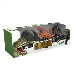 Pack 3 dinocoches con autoimpulso:: Dilophosaurus, Pterosaur y Triceratops