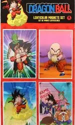 Set de 4 imanes lenticulares Dragon Ball