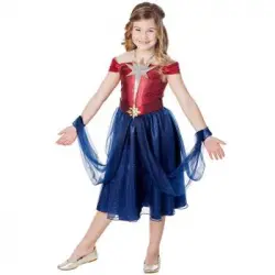 Disfraz De Capitana Marvel Vestido Infantil