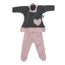 Set ropa de punto muñeca 36cm