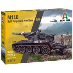 Italeri 6574 - Maqueta Tanque Militar M110 Self Propelled Howitzer. Escala 1/35