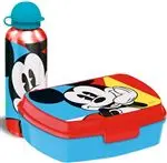 Set de sandwichera y botella de aluminio 50ml Disney Mickey