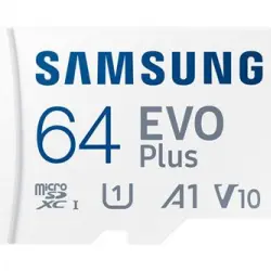 Tarjeta de memoria microSD Samsung EVO Plus 64GB C10UHS + Adaptador