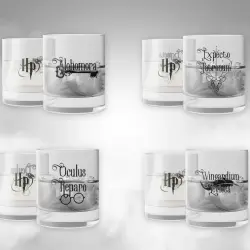 Harry Potter Hechizos Set 4Vasos Cristal