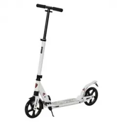 Homcom - Patinete plegable blanco