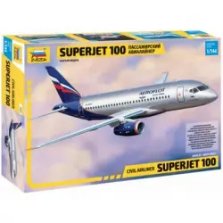 Zvezda 7009 - Maqueta Avión Civil Airliner "superjet 100". Escala 1/144