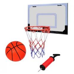 Aro De Baloncesto Con Red Y Tablero, Pelota Y Pompa, Naranja Vidaxl