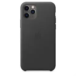 Funda de piel Apple Negro para iPhone 11 Pro