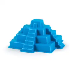 Molde pirámide Maya azul para arena