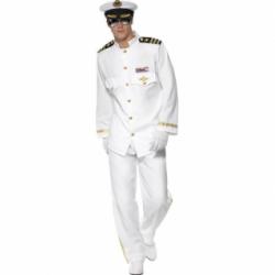 Disfraz Capitán De Marina Deluxe Blanco