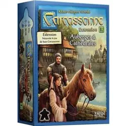 Asmodee - Carcasona - Extension1 Auberges Cathédrales - Nueva Versión - Juego De Mesa