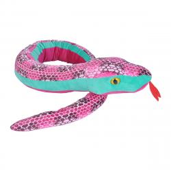 WILD REPUBLIC - Peluche 137 cm Serpiente panal rosa Wild Republic.