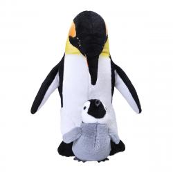 WILD REPUBLIC - Peluche Mamá Y Bebé Pingüinos Emperador