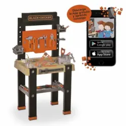 Smoby - Bricolo One Black & Decker y App Carrito