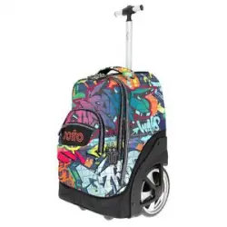 Totto - Mochila escolar con ruedas graffiti Papel