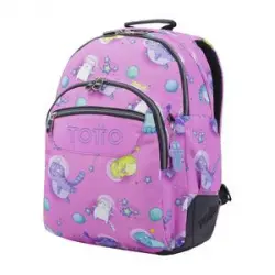 Totto - Mochila escolar gatos astronautas Rayol