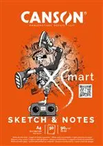 Bloc de Dibujo A4 Canson XSmart Sketch & Notes 50 hojas 90g