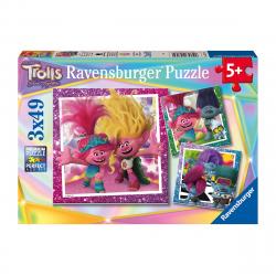 Ravensburger - Puzzle 3X49 Piezas Trolls 3 Ravensburger.