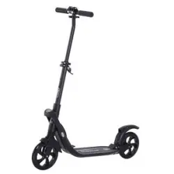 Homcom - Patinete Scooter Ajustable 2 ruedas Grande Negro