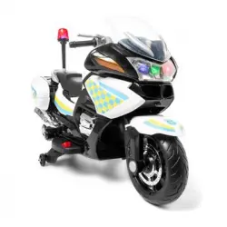 Moto Infantil De Policía Ataa Pro 12v Blanco - Moto Eléctrica Infantil De Batería Para Niños