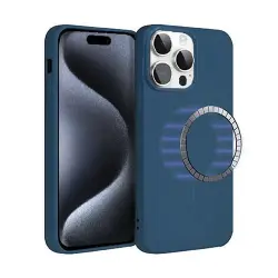 Funda con MagSafe Icoveri Azul para iPhone 15 Pro Max