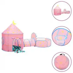 Tienda De Juegos Para Niños Con 250 Bolas Rosa 301x120x128 Cm Vidaxl