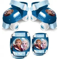 Frozen Ii Set Patines + Almohadillas Para El Codo Y La Rodilla